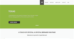 Desktop Screenshot of crystal-bernard.info