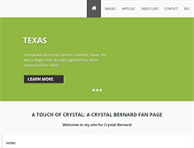 Tablet Screenshot of crystal-bernard.info